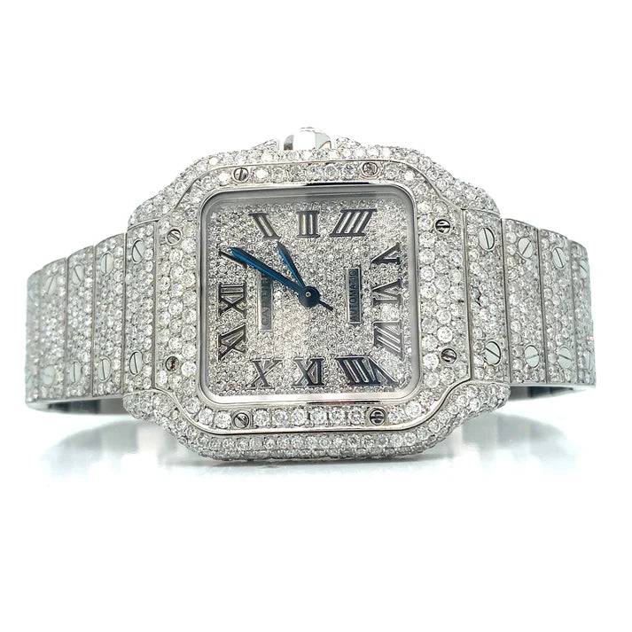 Cartier Santos Moissanite