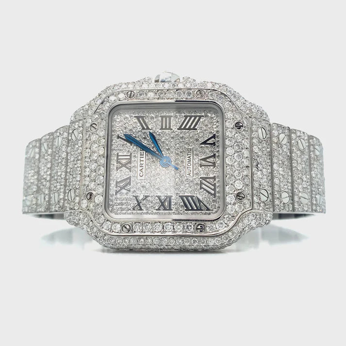 Cartier Santos Moissanite
